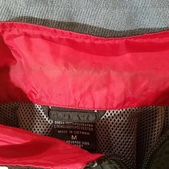 VTG AVIREX 75 Lightweight Zip-Up Jacket Collared Black / Red / White SZ M - Picture 8 of 8